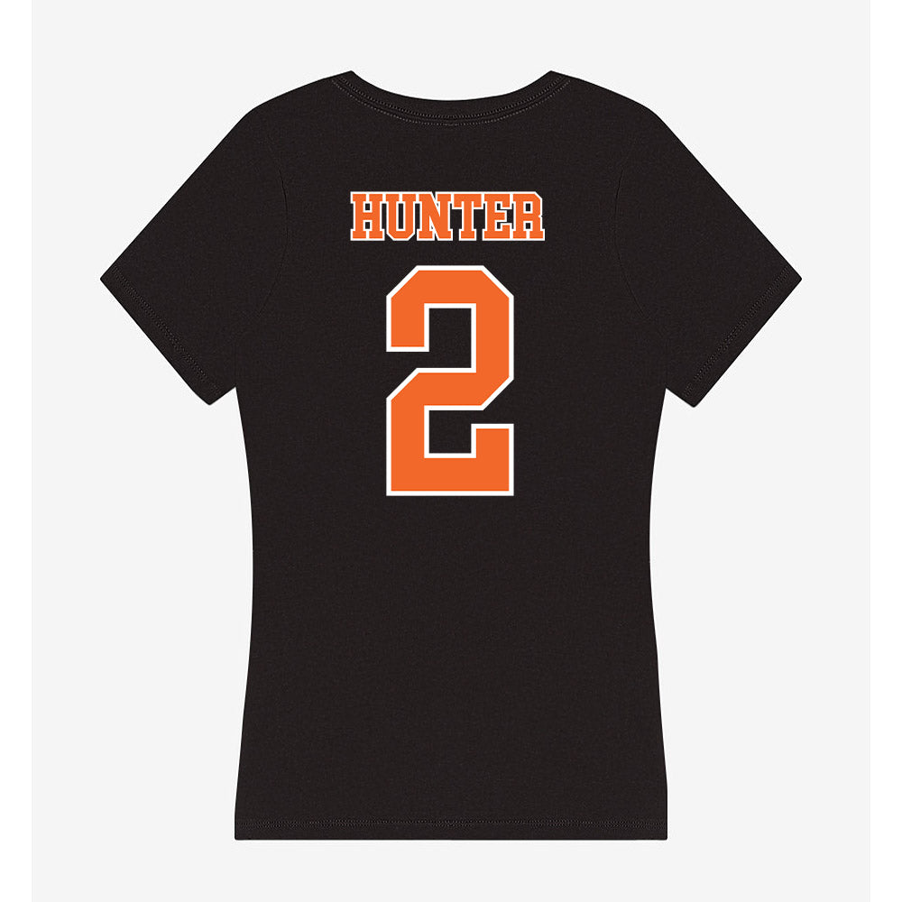 Clemson - NCAA Men's Basketball : Dillon Hunter - Women's V-Neck T-Shirt-1