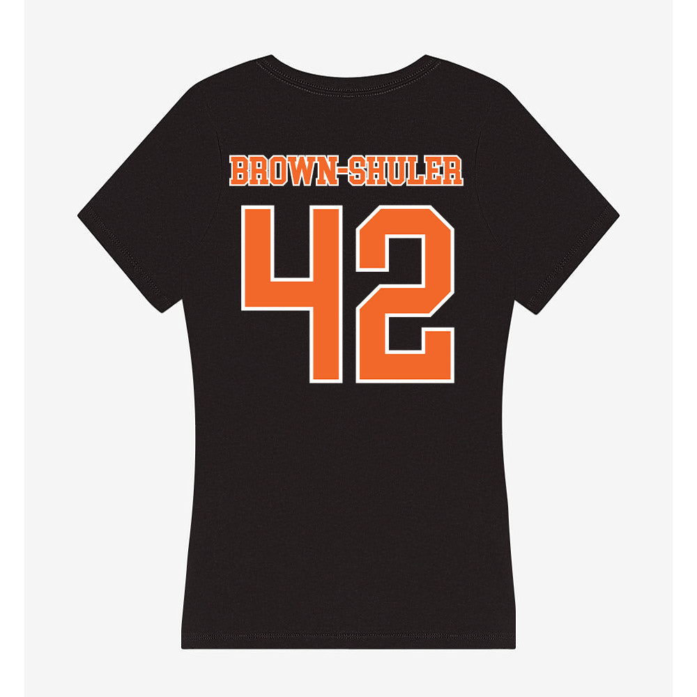Clemson - NCAA Football : Hevin Brown-Shuler - Women's V-Neck T-Shirt-1