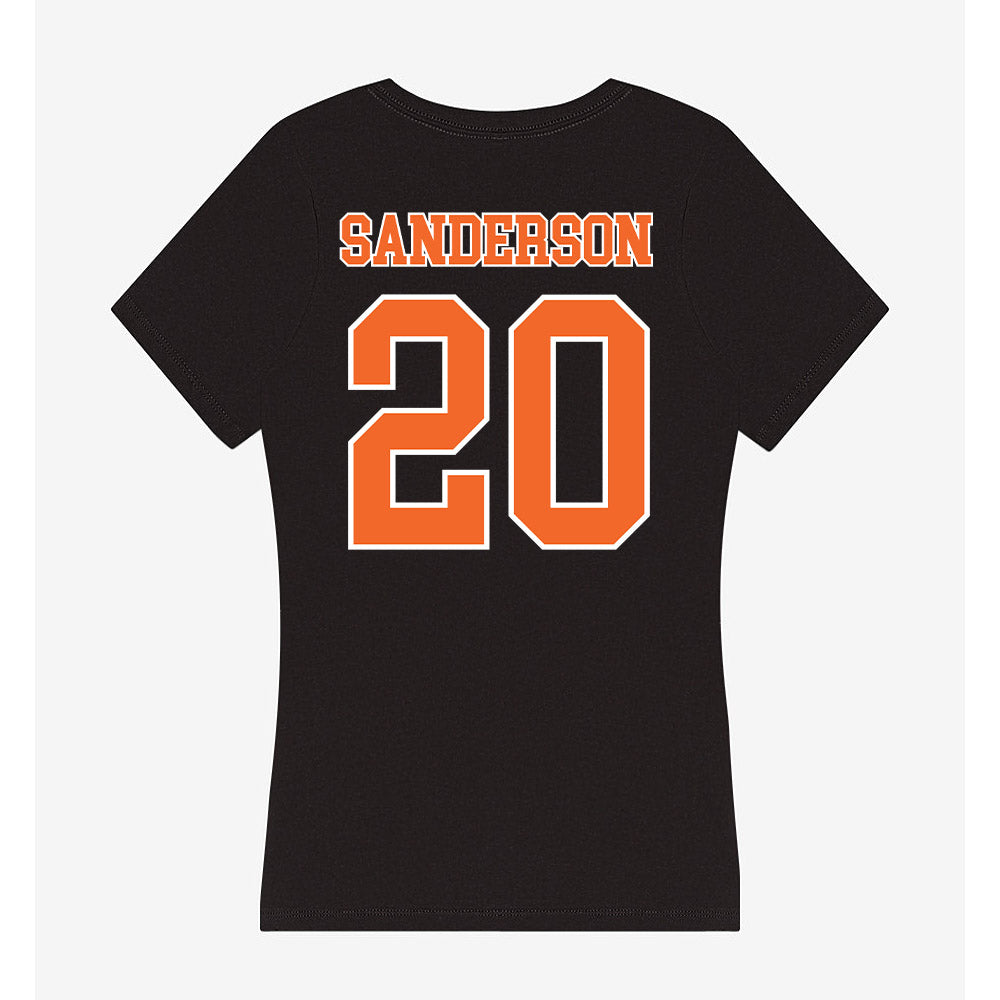 Clemson - NCAA Football : Clark Sanderson - Women's V-Neck T-Shirt-1