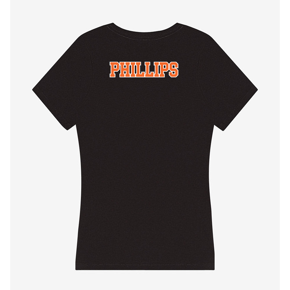 Clemson - NCAA Men's Track & Field : Matthew Phillips - Women's V-Neck T-Shirt-1