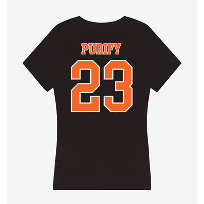 Clemson - NCAA Baseball : Jarren Purify - Women's V-Neck T-Shirt-1