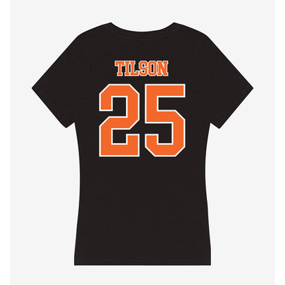 Clemson - NCAA Women's Lacrosse : Emma Tilson - Women's V-Neck T-Shirt-1