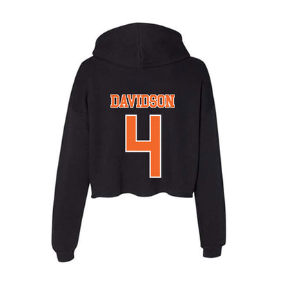 Clemson - NCAA Men's Basketball : Blake Davidson - Women's Crop Fleece Hooded Sweatshirt-1