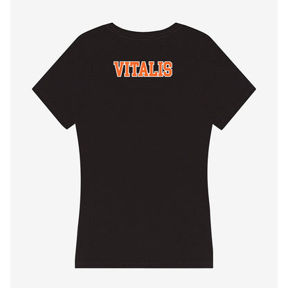 Clemson - NCAA Men's Track & Field : Khailan Vitalis - Women's V-Neck T-Shirt-1
