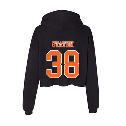 Clemson - NCAA Football : Dominic Staten - Women's Crop Fleece Hoodie-1