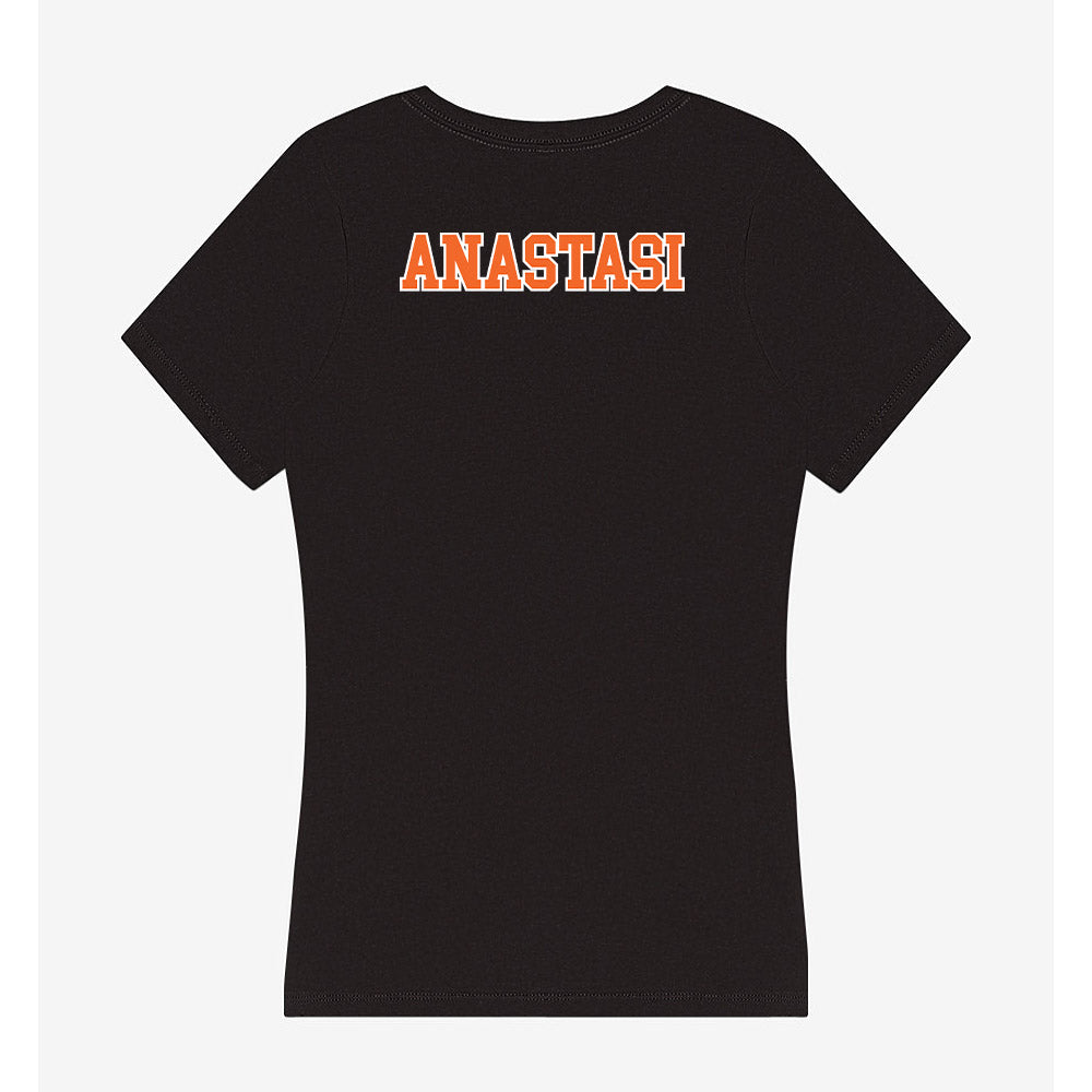 Clemson - NCAA Women's Gymnastics : Paige Anastasi - Women's V-Neck T-Shirt-1