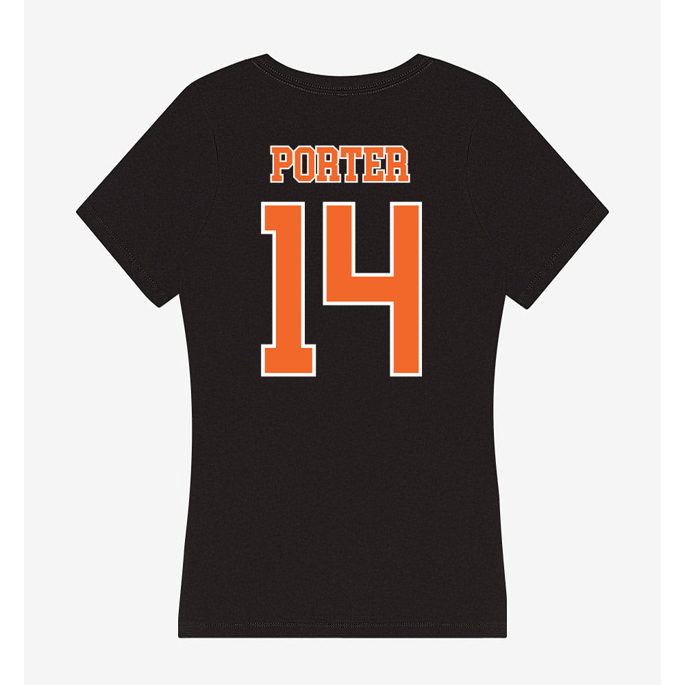 Clemson - NCAA Women's Basketball : Addie Porter - Women's V-Neck T-Shirt-1