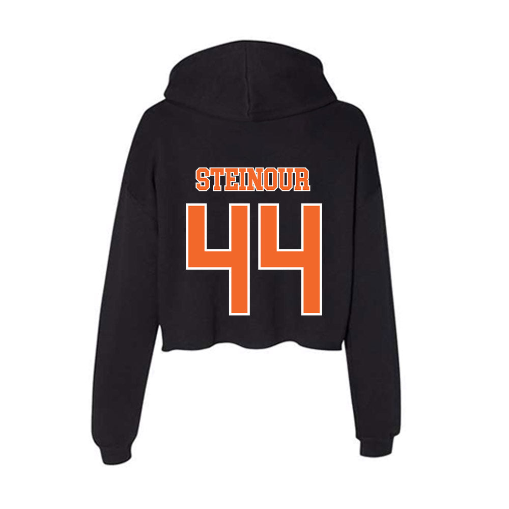 Clemson - NCAA Men's Basketball : Trent Steinour - Women's Crop Fleece Hoodie-1