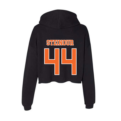Clemson - NCAA Men's Basketball : Trent Steinour - Women's Crop Fleece Hoodie-1