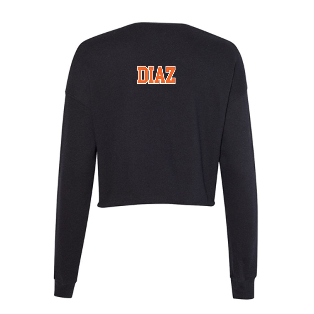 Clemson - NCAA Cheerleading : Tryniti Diaz - Women's Cropped Crew Fleece-1