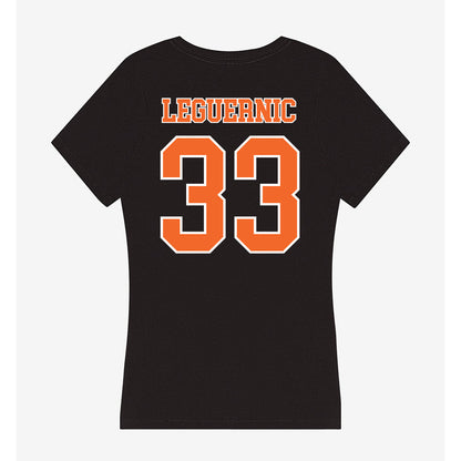 Clemson - NCAA Baseball : Justin LeGuernic - Women's V-Neck T-Shirt-1