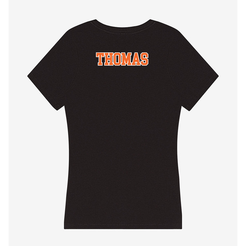 Clemson - NCAA Women's Track & Field : Shevaughn Thomas - Women's V-Neck T-Shirt-1