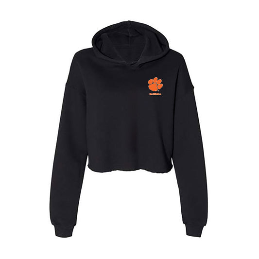 Clemson - NCAA Baseball : Dylan Harrison - Women's Crop Fleece Hooded Sweatshirt-0