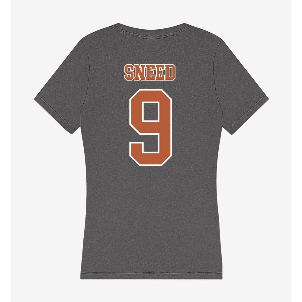 Texas - NCAA Softball : Alisa Sneed - Women's V-Neck T-Shirt-1