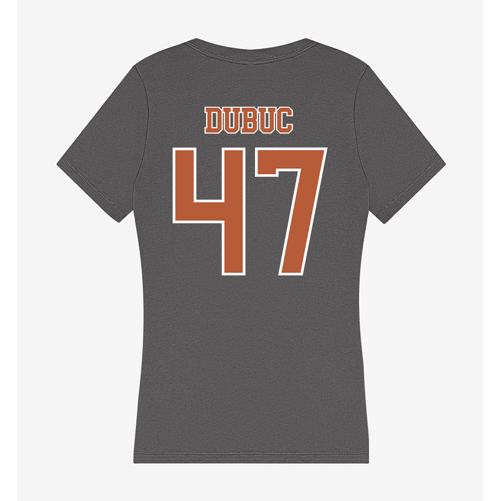 Texas - NCAA Football : Trey Dubuc - Women's V-Neck T-Shirt-1