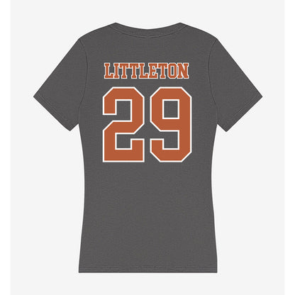 Texas - NCAA Football : Graceson Littleton - Women's V-Neck T-Shirt-1