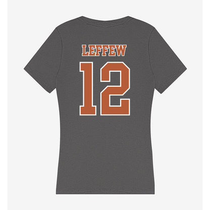 Texas - NCAA Baseball : Haiden Leffew - Women's V-Neck T-Shirt-1