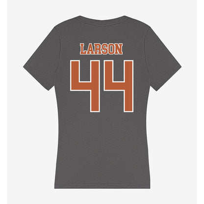 Texas - NCAA Baseball : Ashton Larson - Women's V-Neck T-Shirt-1