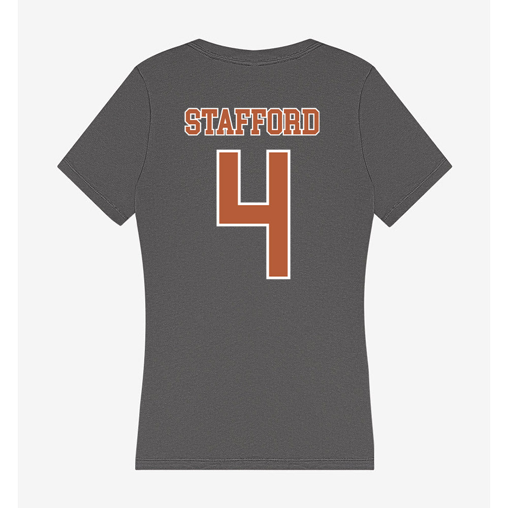 Texas - NCAA Women's Volleyball : Torrey Stafford - Women's V-Neck T-Shirt-1