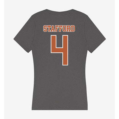 Texas - NCAA Women's Volleyball : Torrey Stafford - Women's V-Neck T-Shirt-1
