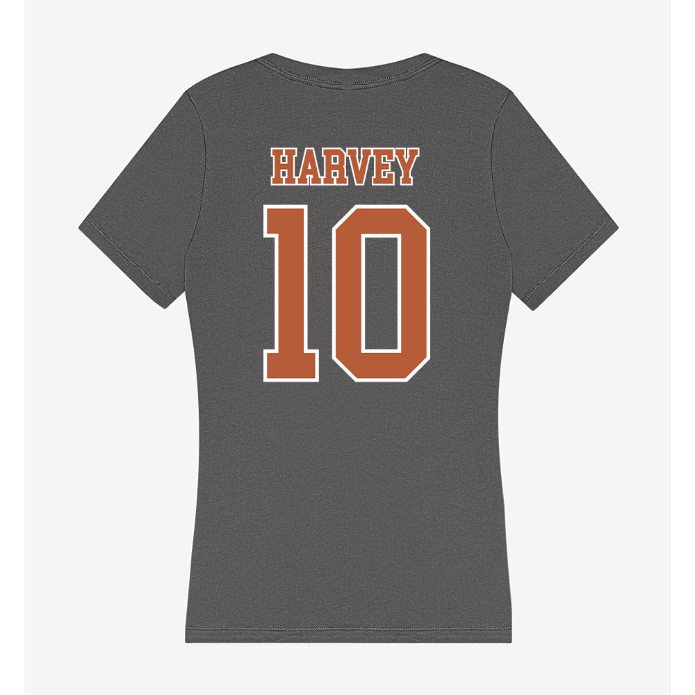 Texas - NCAA Women's Volleyball : Taylor Harvey - Women's V-Neck T-Shirt-1