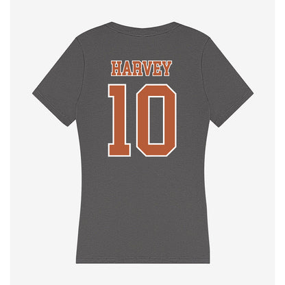 Texas - NCAA Women's Volleyball : Taylor Harvey - Women's V-Neck T-Shirt-1