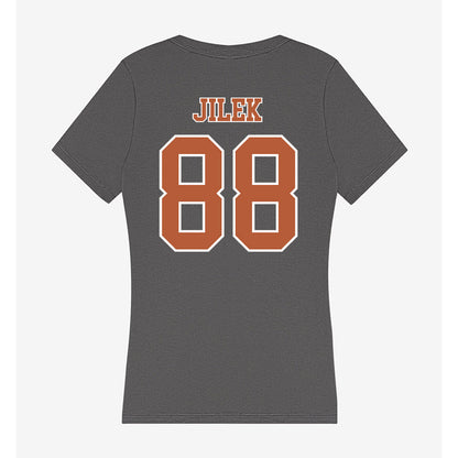 Texas - NCAA Football : Charlie Jilek - Women's V-Neck T-Shirt-1