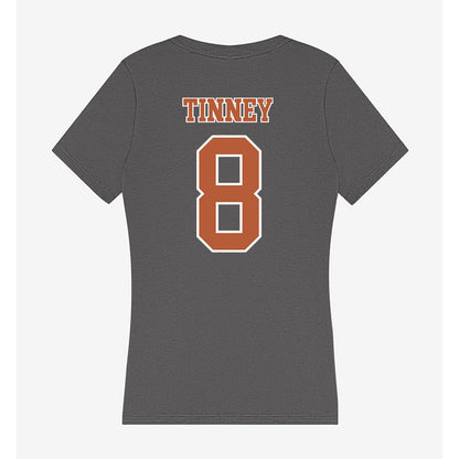 Texas - NCAA Baseball : Carson Tinney - Women's V-Neck T-Shirt-1
