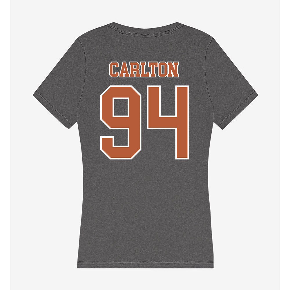 Texas - NCAA Football : JAMARION CARLTON - Women's V-Neck T-Shirt-1