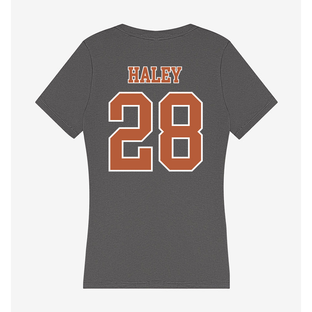 Texas - NCAA Women's Soccer : Amaya Haley - Women's V-Neck T-Shirt-1
