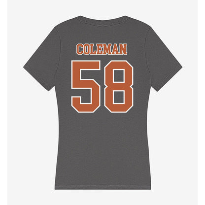 Texas - NCAA Football : Devin Coleman - Women's V-Neck T-Shirt-1