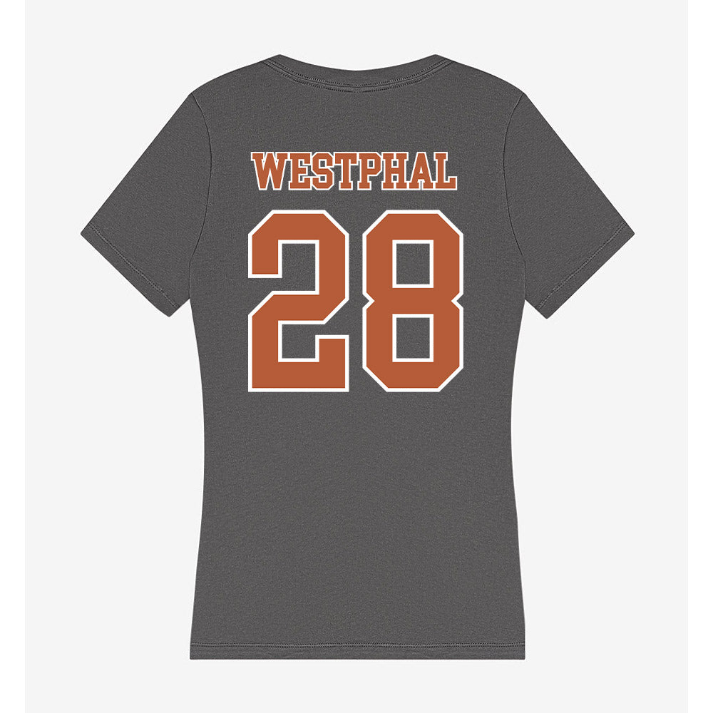Texas - NCAA Baseball : Grady Westphal - Women's V-Neck T-Shirt-1