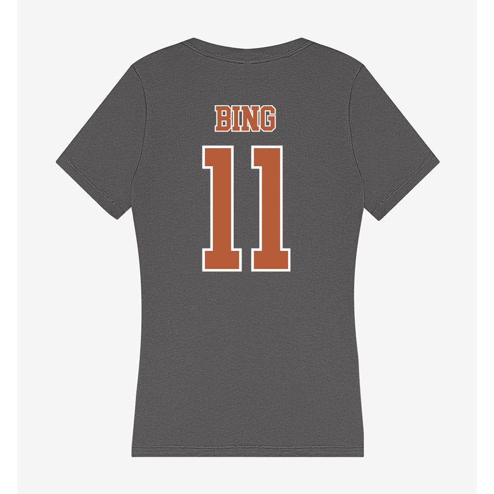 Texas - NCAA Baseball : Kade Bing - Women's V-Neck T-Shirt-1