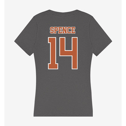 Texas - NCAA Football : Brad Spence - Women's V-Neck T-Shirt-1