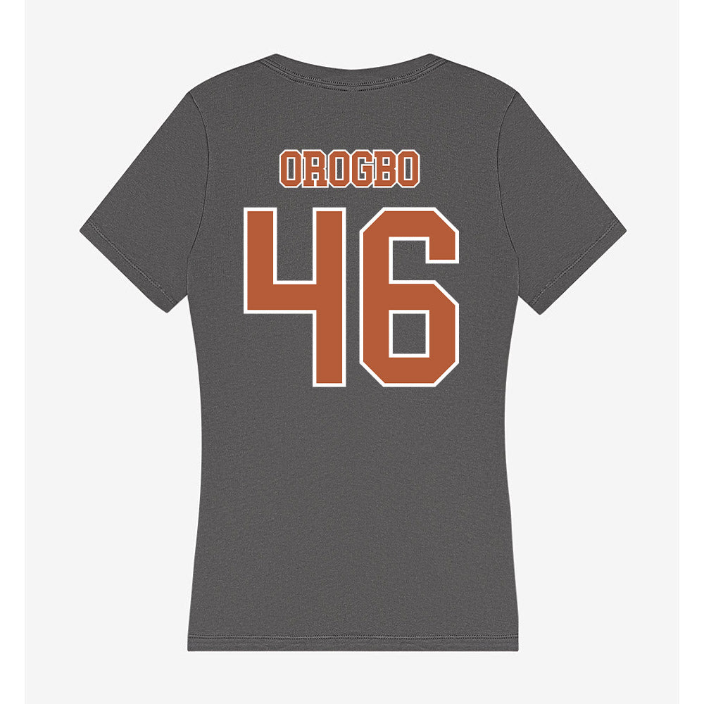 Texas - NCAA Football : Smith Orogbo - Women's V-Neck T-Shirt-1