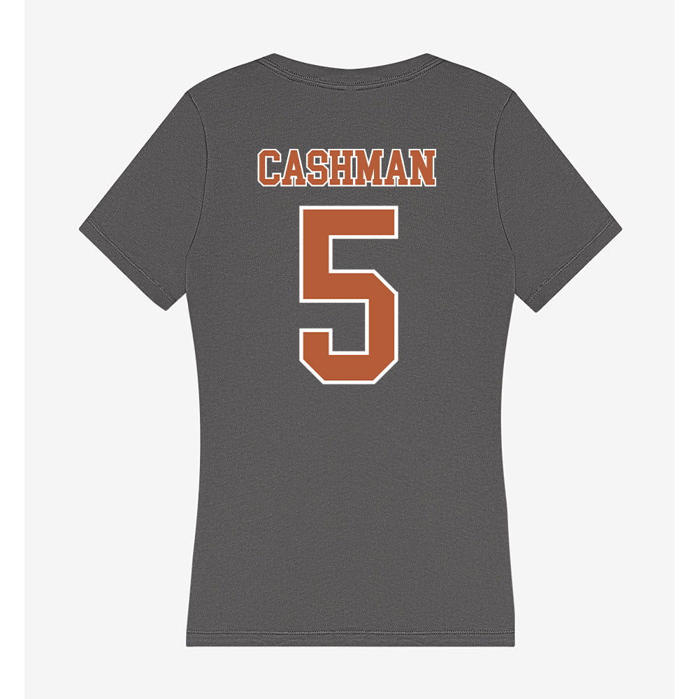 Texas - NCAA Women's Soccer : Ava Cashman - Women's V-Neck T-Shirt-1