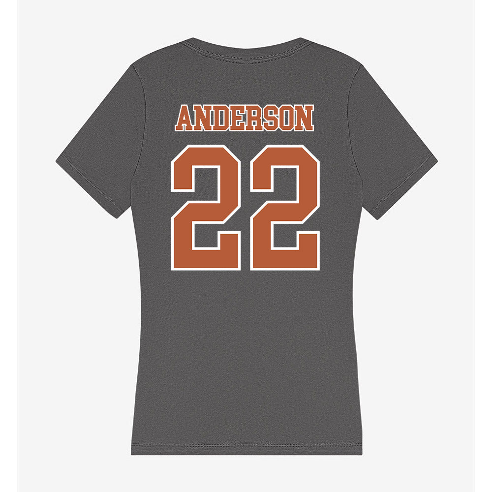 Texas - NCAA Women's Volleyball : Henley Anderson - Women's V-Neck T-Shirt-1