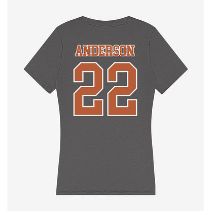 Texas - NCAA Women's Volleyball : Henley Anderson - Women's V-Neck T-Shirt-1