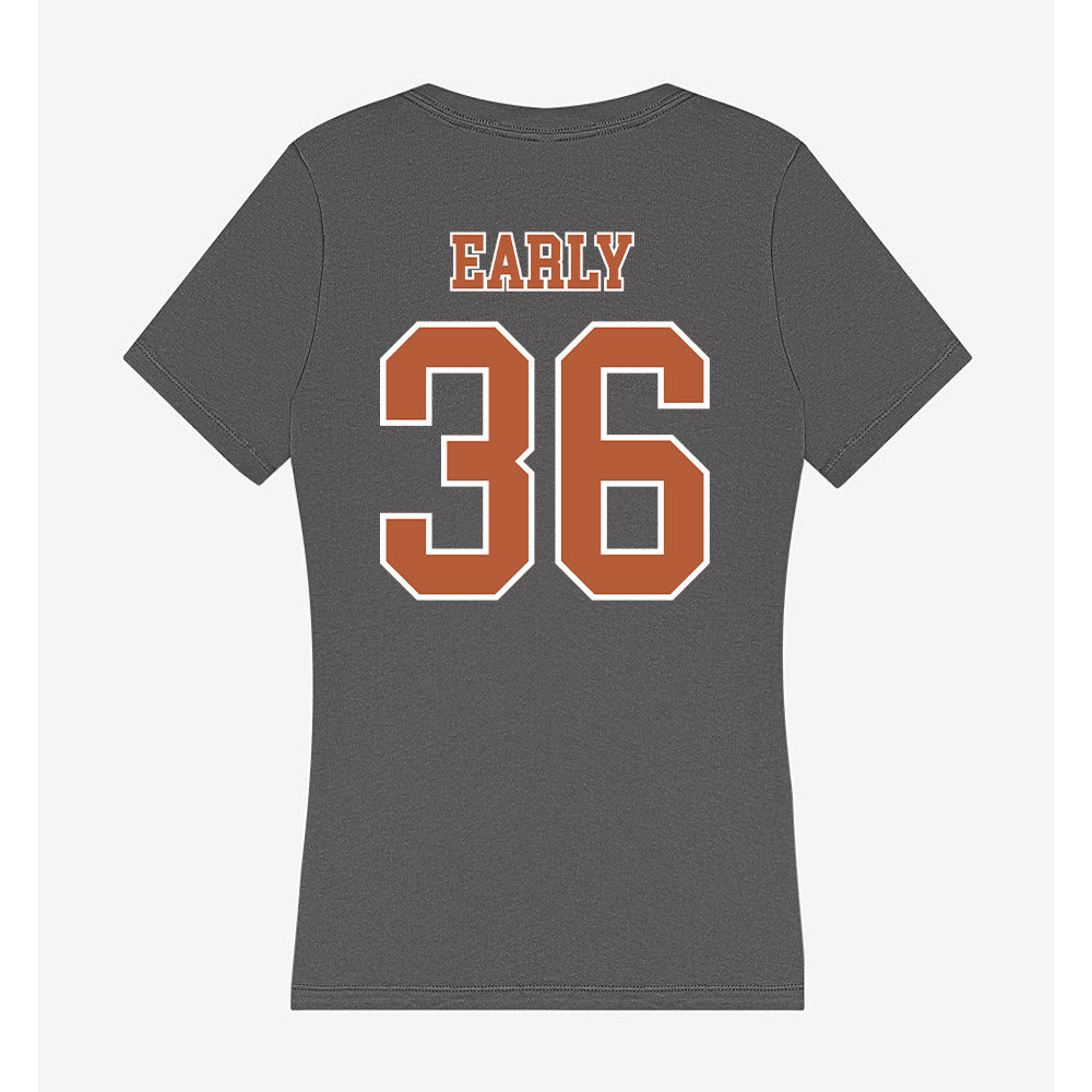 Texas - NCAA Baseball : Callum Early - Women's V-Neck T-Shirt-1