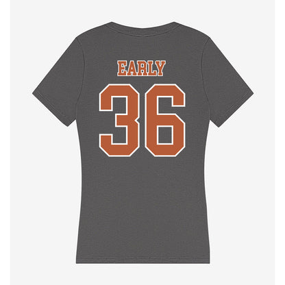Texas - NCAA Baseball : Callum Early - Women's V-Neck T-Shirt-1