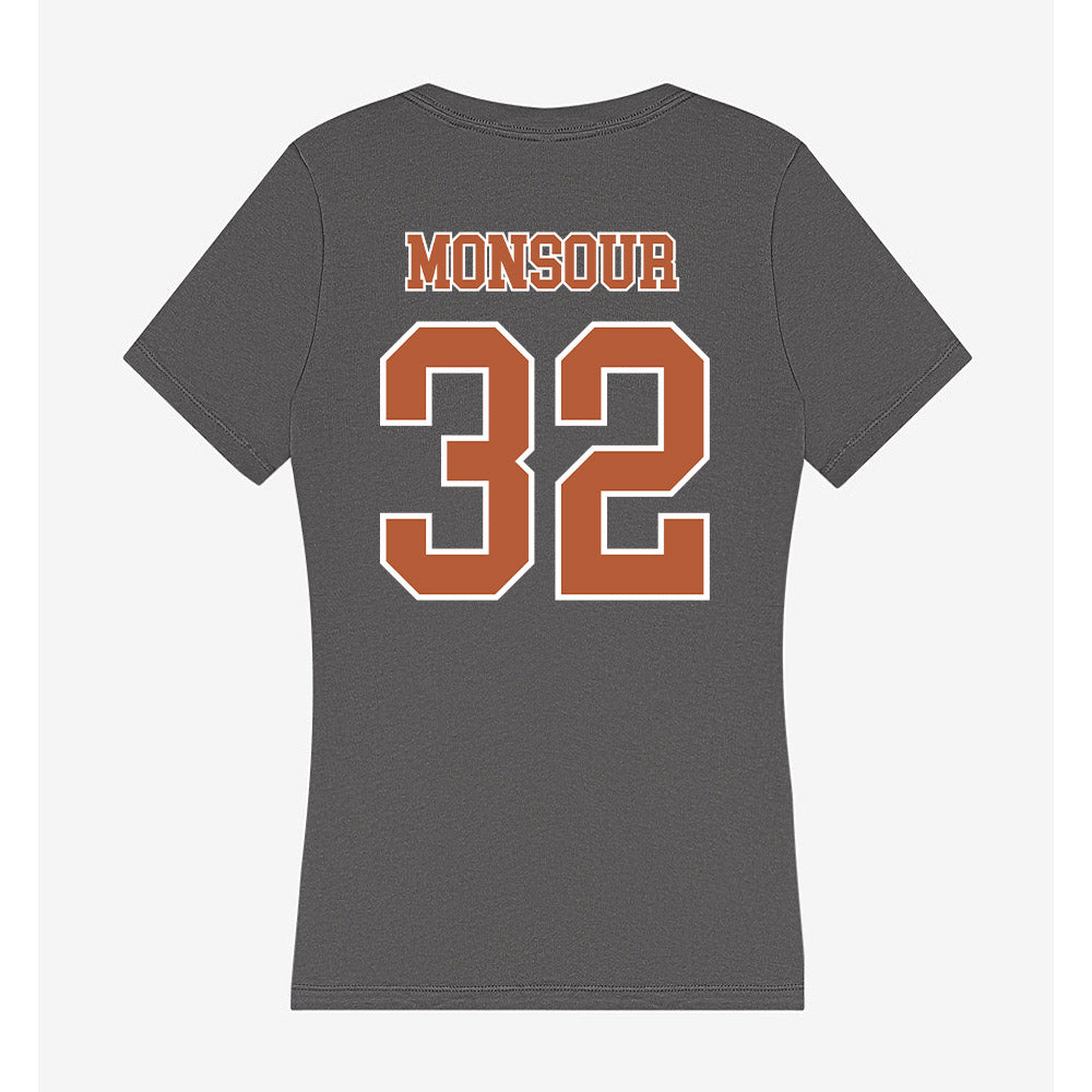 Texas - NCAA Baseball : Maddox Monsour - Women's V-Neck T-Shirt-1