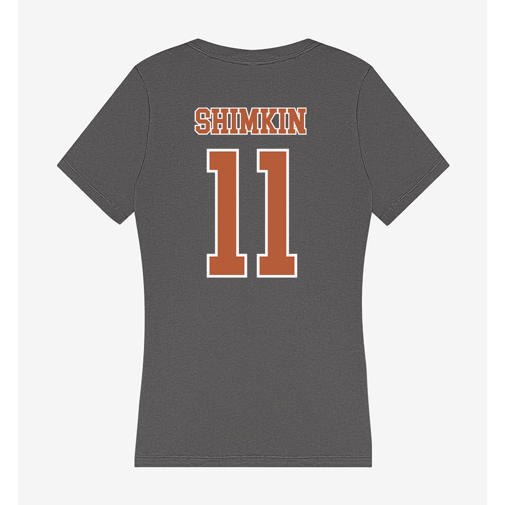 Texas - NCAA Women's Soccer : Chloe Shimkin - Women's V-Neck T-Shirt-1