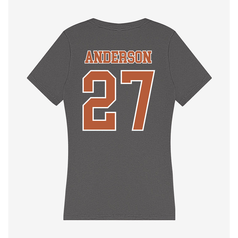 Texas - NCAA Softball : Taylor Anderson - Women's V-Neck T-Shirt-1