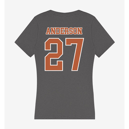Texas - NCAA Softball : Taylor Anderson - Women's V-Neck T-Shirt-1