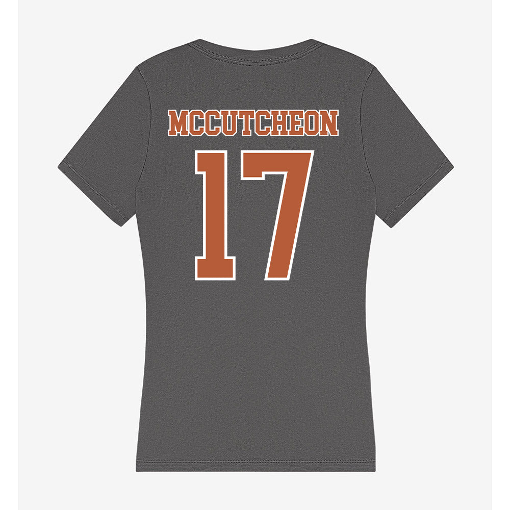 Texas - NCAA Football : Daylan Mccutcheon - Women's V-Neck T-Shirt-1