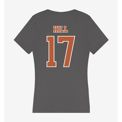 Texas - NCAA Baseball : Will Hill - Women's V-Neck T-Shirt-1