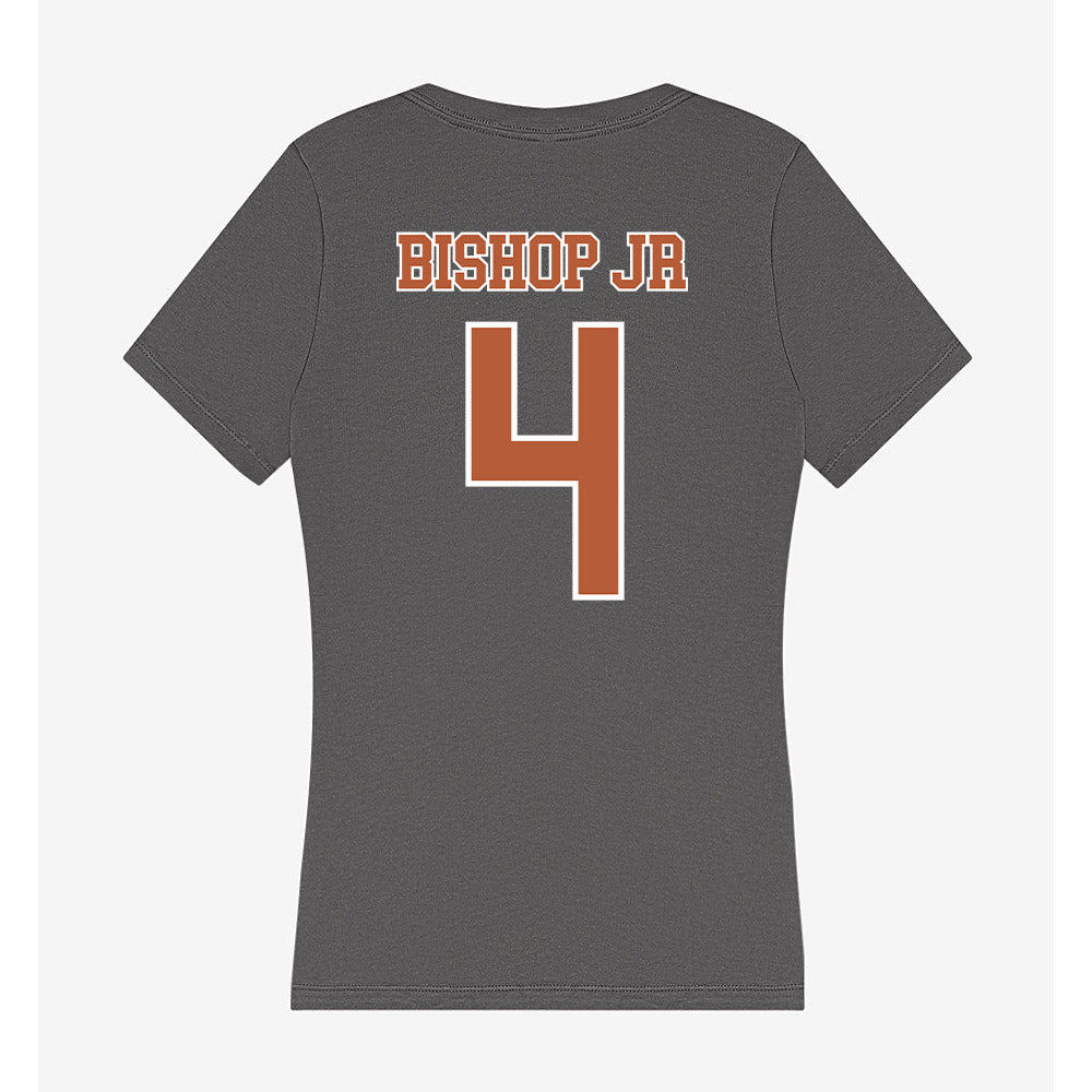 Texas - NCAA Football : Jermaine Bishop Jr - Women's V-Neck T-Shirt-1