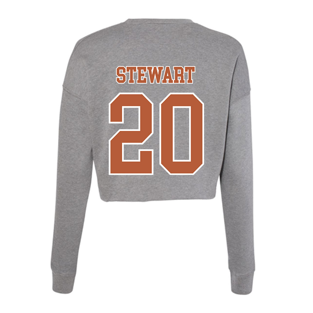 Texas - NCAA Softball : Katie Stewart - Women's Cropped Crew Fleece-1