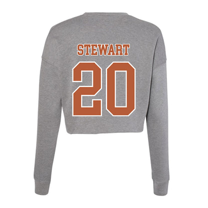 Texas - NCAA Softball : Katie Stewart - Women's Cropped Crew Fleece-1