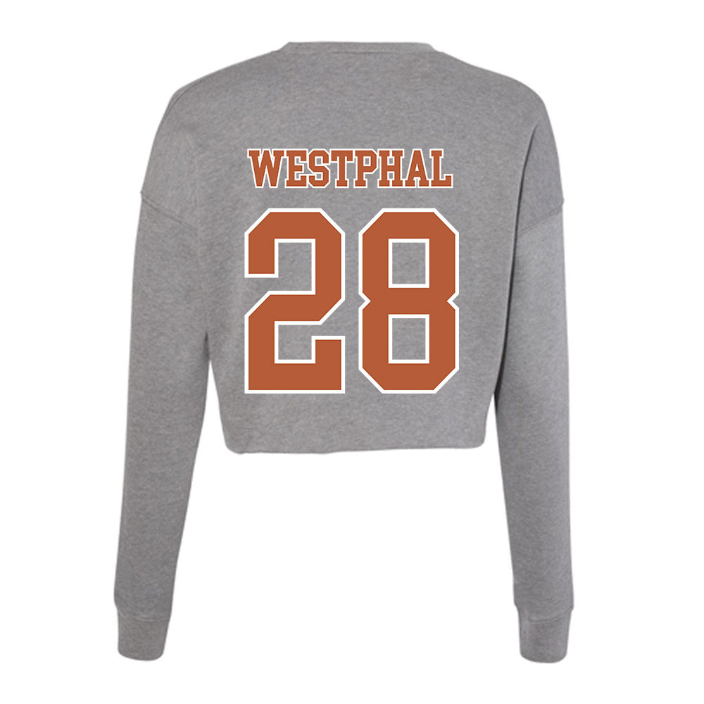 Texas - NCAA Baseball : Grady Westphal - Women's Cropped Crew Fleece-1